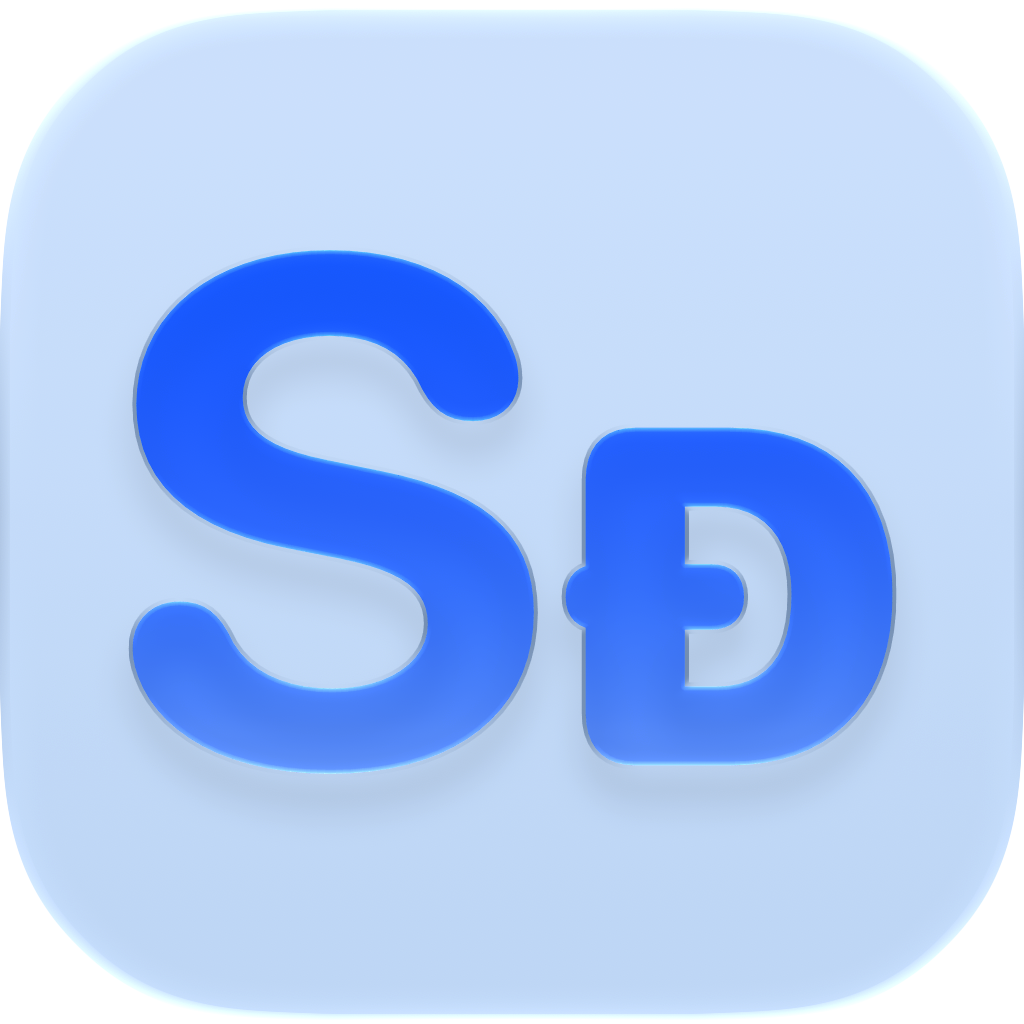 Shared Classic app icon in Blue, light icon design.