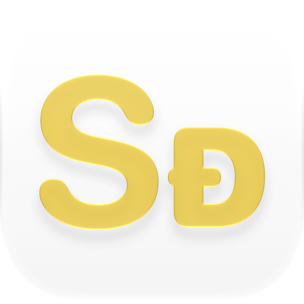 Shared Classic app icon in Gold on White, light icon design.