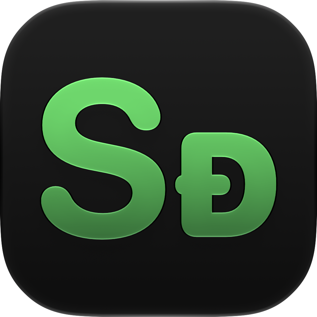 Shared Classic app icon in Green, light icon design shown in the system dark appearance.