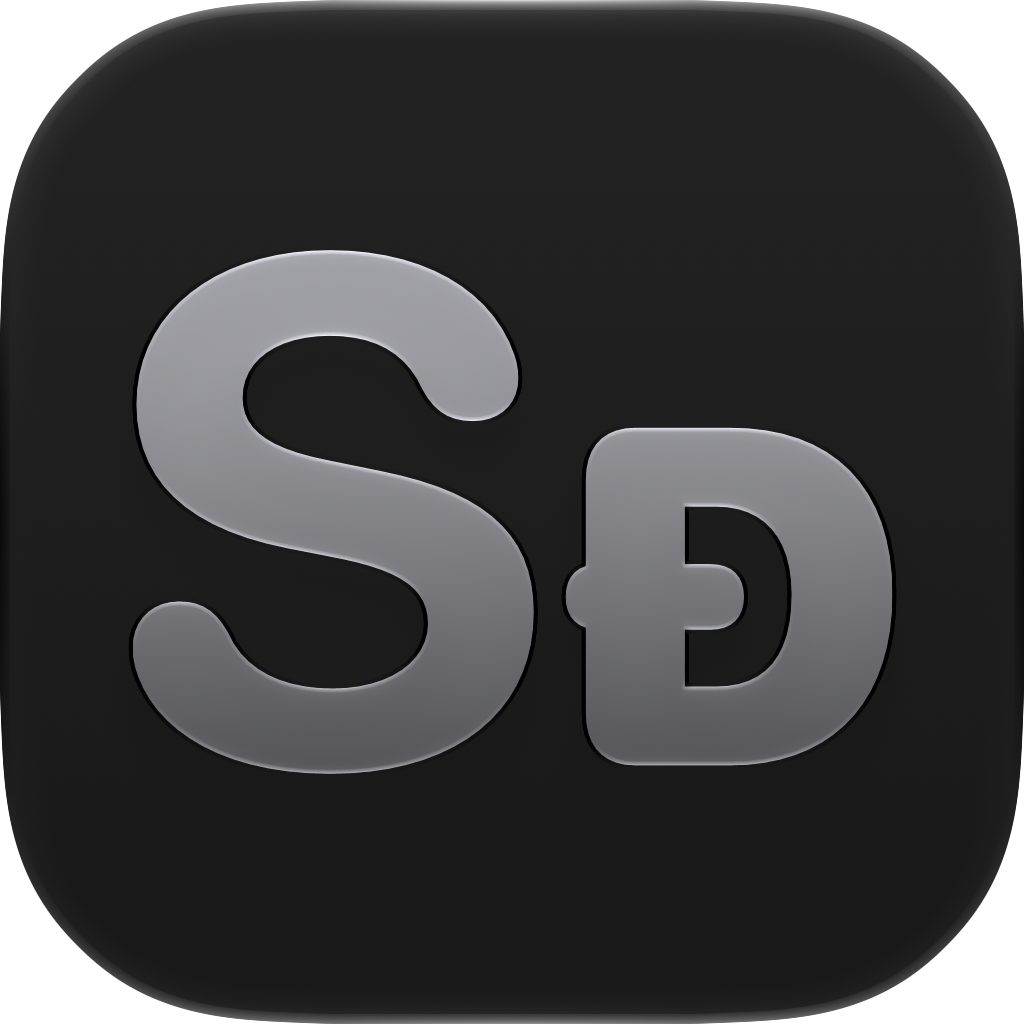 Shared Classic app icon in Grey, dark icon design.