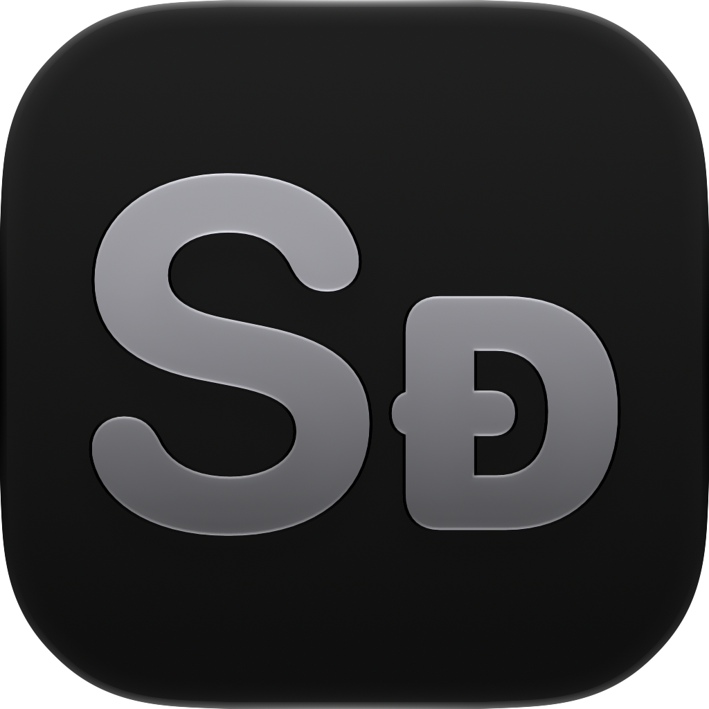 Shared Classic app icon in Grey, light icon design shown in the system dark appearance.
