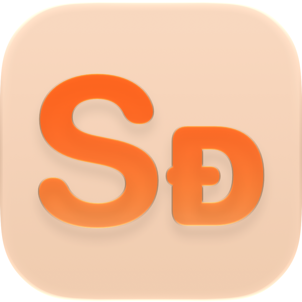 Shared Classic app icon in Orange, light icon design.