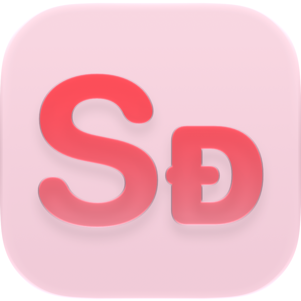 Shared Classic app icon in Pink, light icon design.