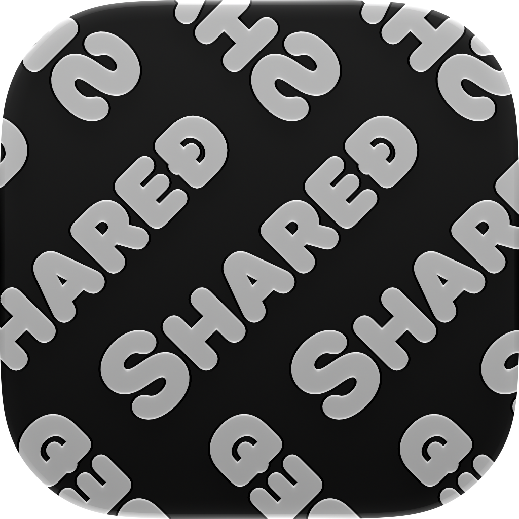 Shared Tire app icon in Black on White, light icon design shown in the system dark appearance.