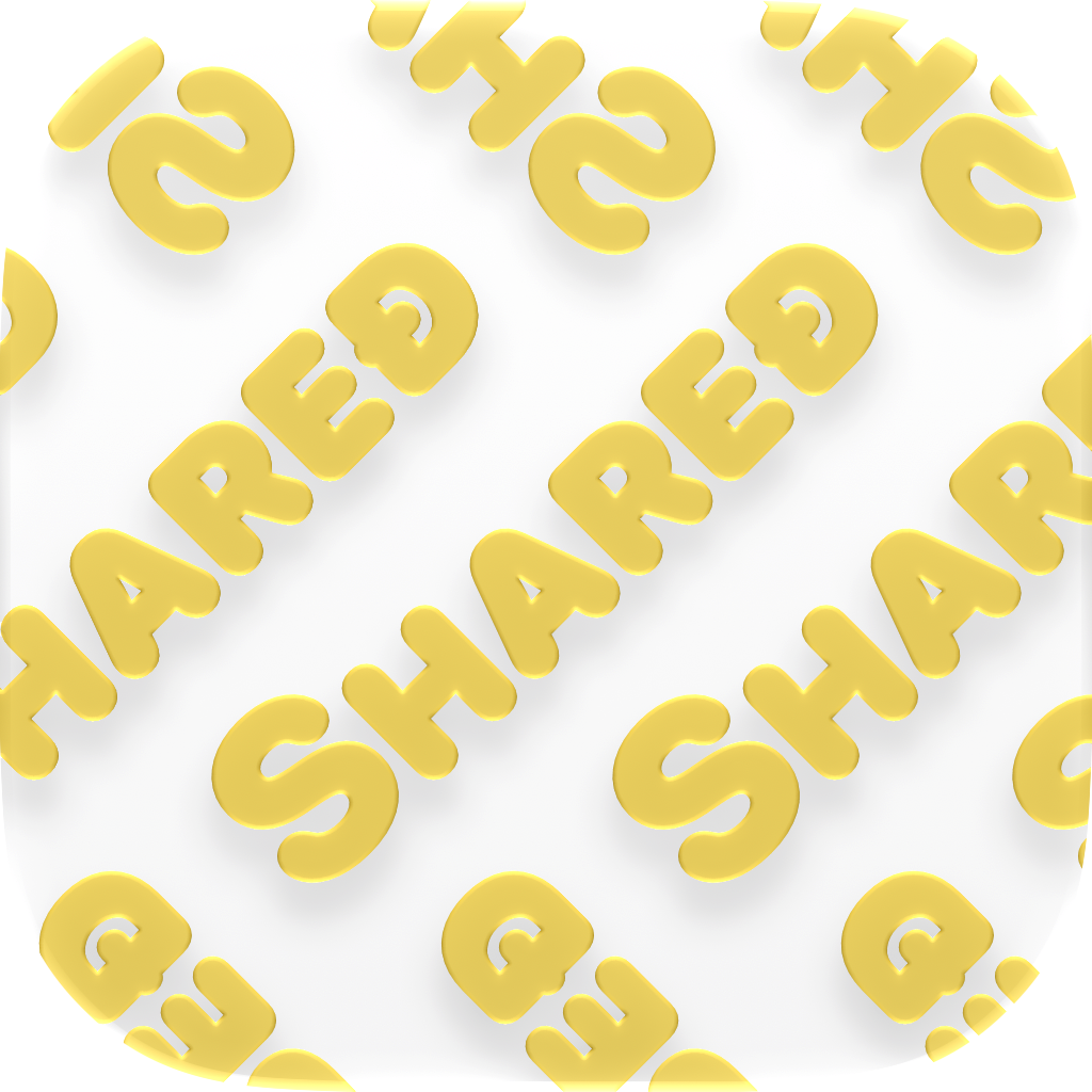 Shared Tire app icon in Gold on White, light icon design.