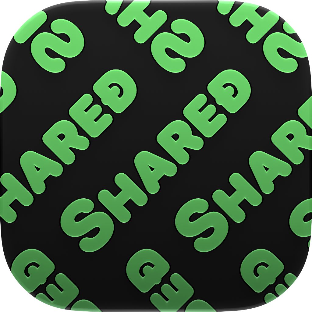 Shared Tire app icon in Green, light icon design shown in the system dark appearance.