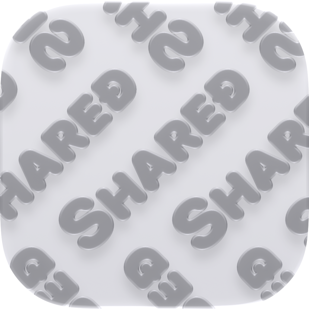 Shared Tire app icon in Grey, light icon design.