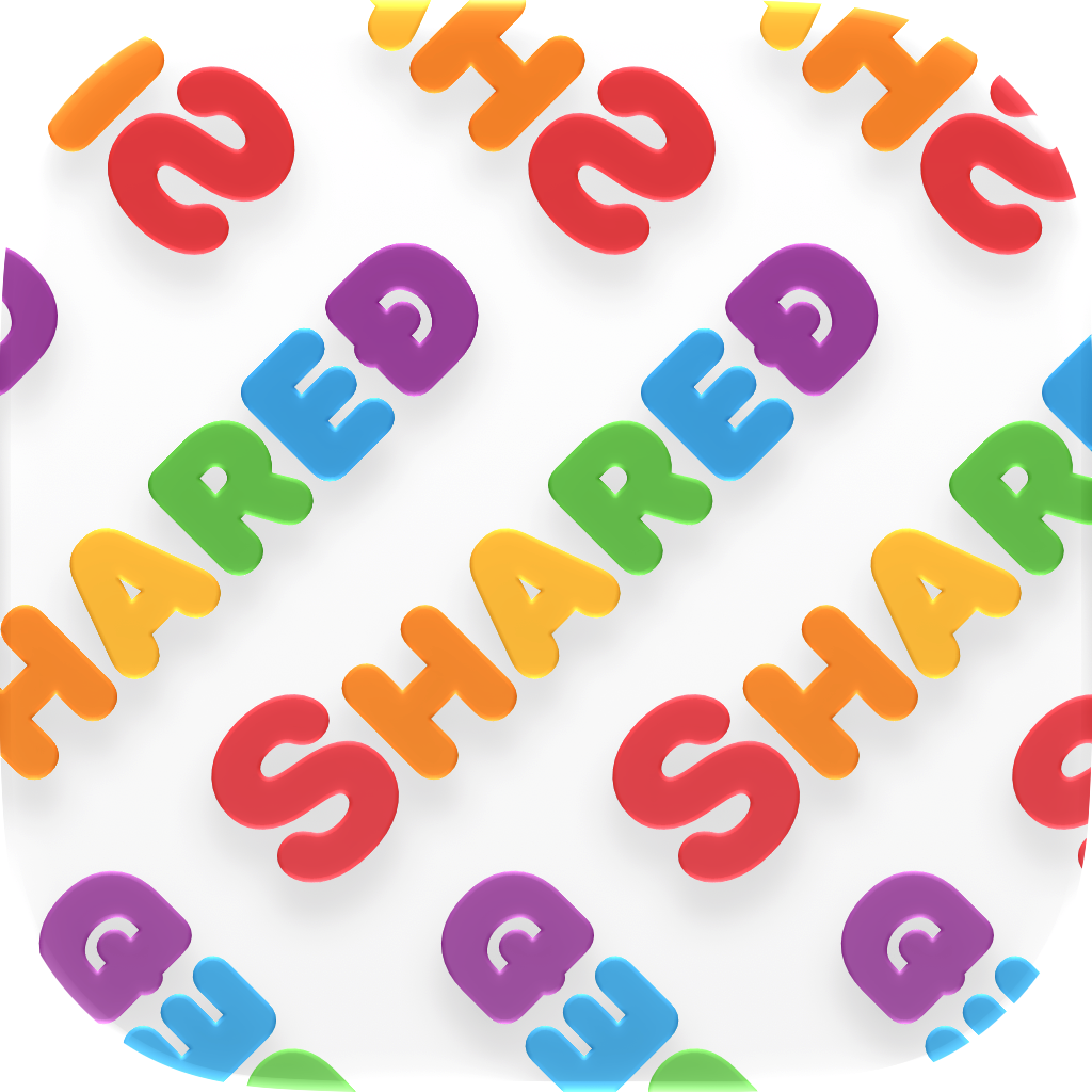 Shared Tire app icon in Pride, light icon design.