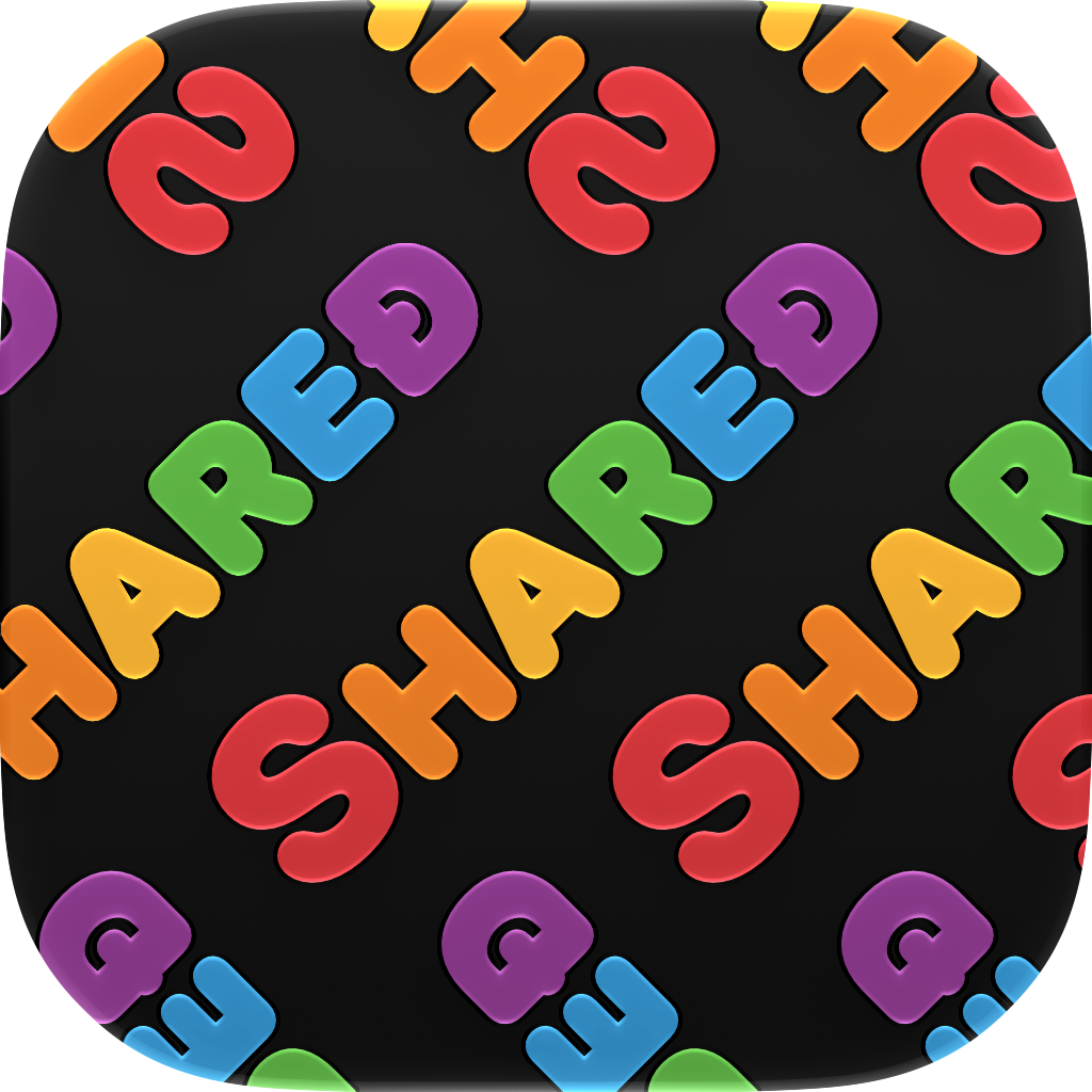 Shared Tire app icon in Pride, light icon design shown in the system dark appearance.