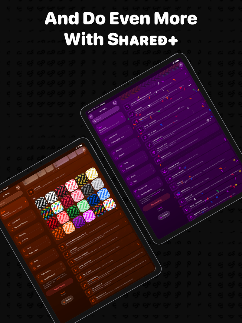 Shared App Store screenshot 6 for iPad.