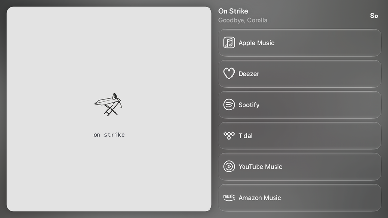 Shared’s Share as Image picture of On Strike, made in the app on iPad mini, dark appearance.