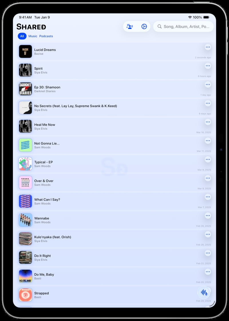 Shared iPad Pro 11 inch Silver History blue light press image.