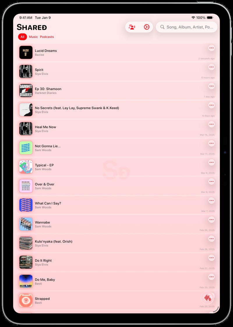 Shared iPad Pro 11 inch Silver History red light press image.