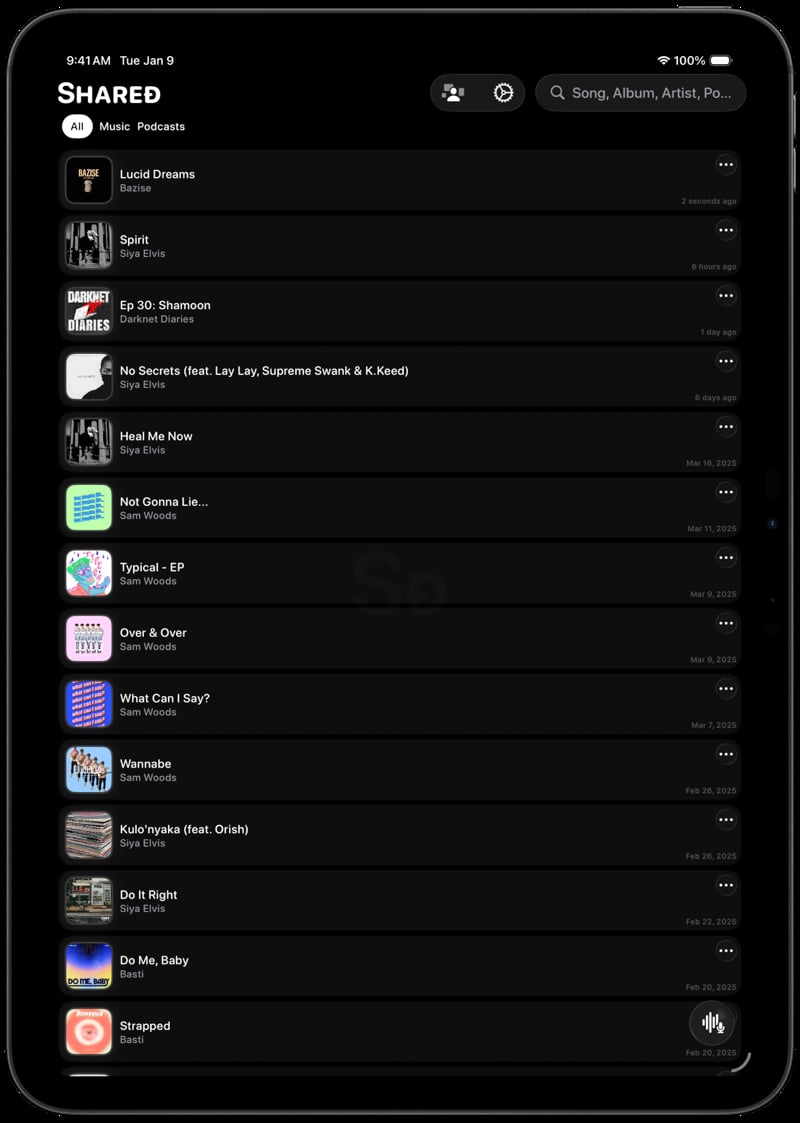 Shared iPad Pro 11 inch Space Grey History grey dark press image.