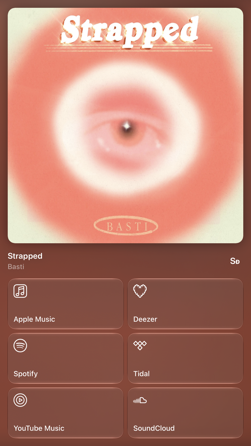 Shared’s Share as Image picture of Strapped, made in the app on iPad Pro 13-inch, dark appearance.