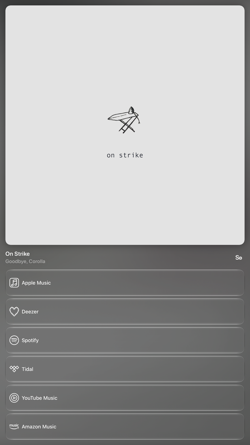 Shared’s Share as Image picture of On Strike, made in the app on iPad Pro 13-inch, dark appearance.