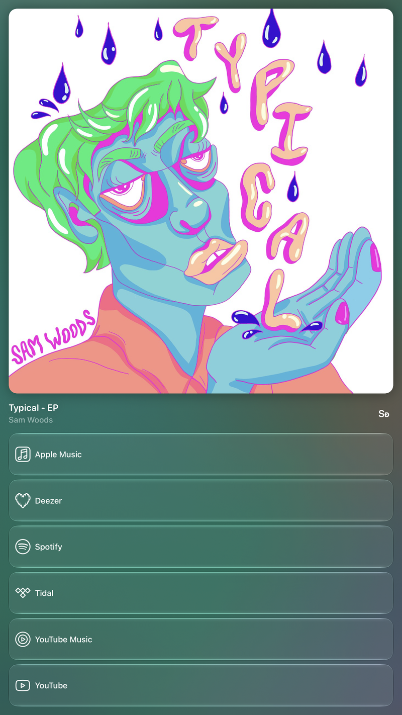 Shared’s Share as Image picture of Typical - EP, made in the app on iPad Pro 13-inch, light appearance.