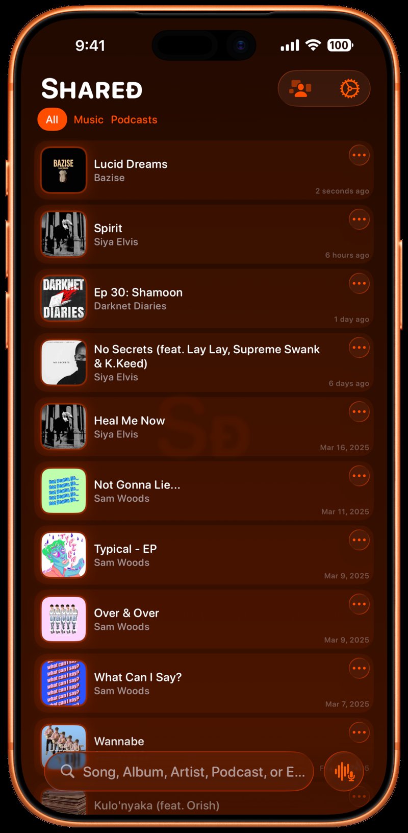 Shared iPhone 17 Pro Max Cosmic Orange History Orange Dark press image.