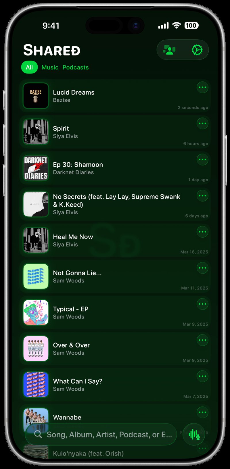 Shared iPhone 17 Pro Max Silver History Green Dark press image.