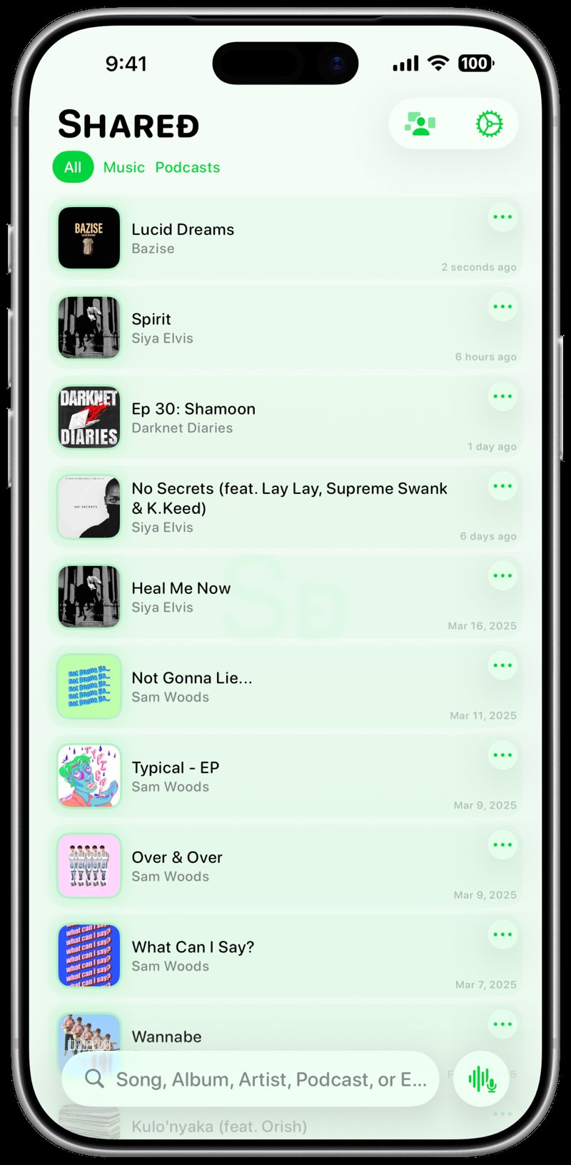 Shared iPhone 17 Pro Max Silver History Green Light press image.