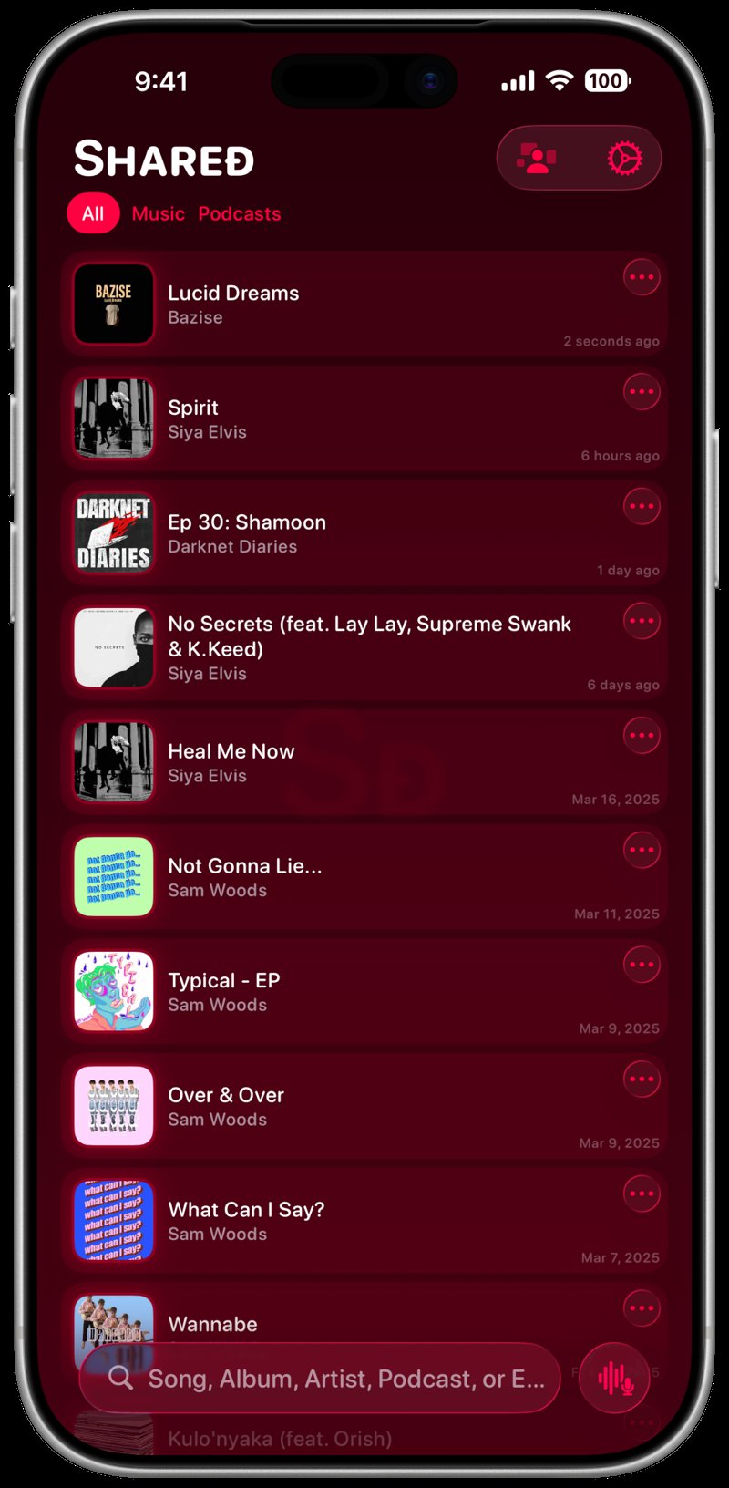 Shared iPhone 17 Pro Max Silver History Pink Dark press image.