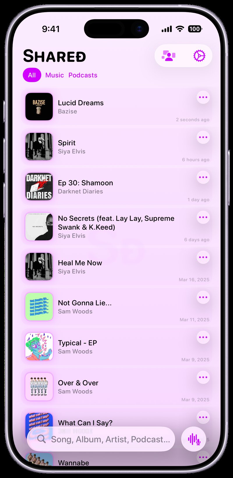 Shared iPhone 17 Lavender History Purple Light press image.