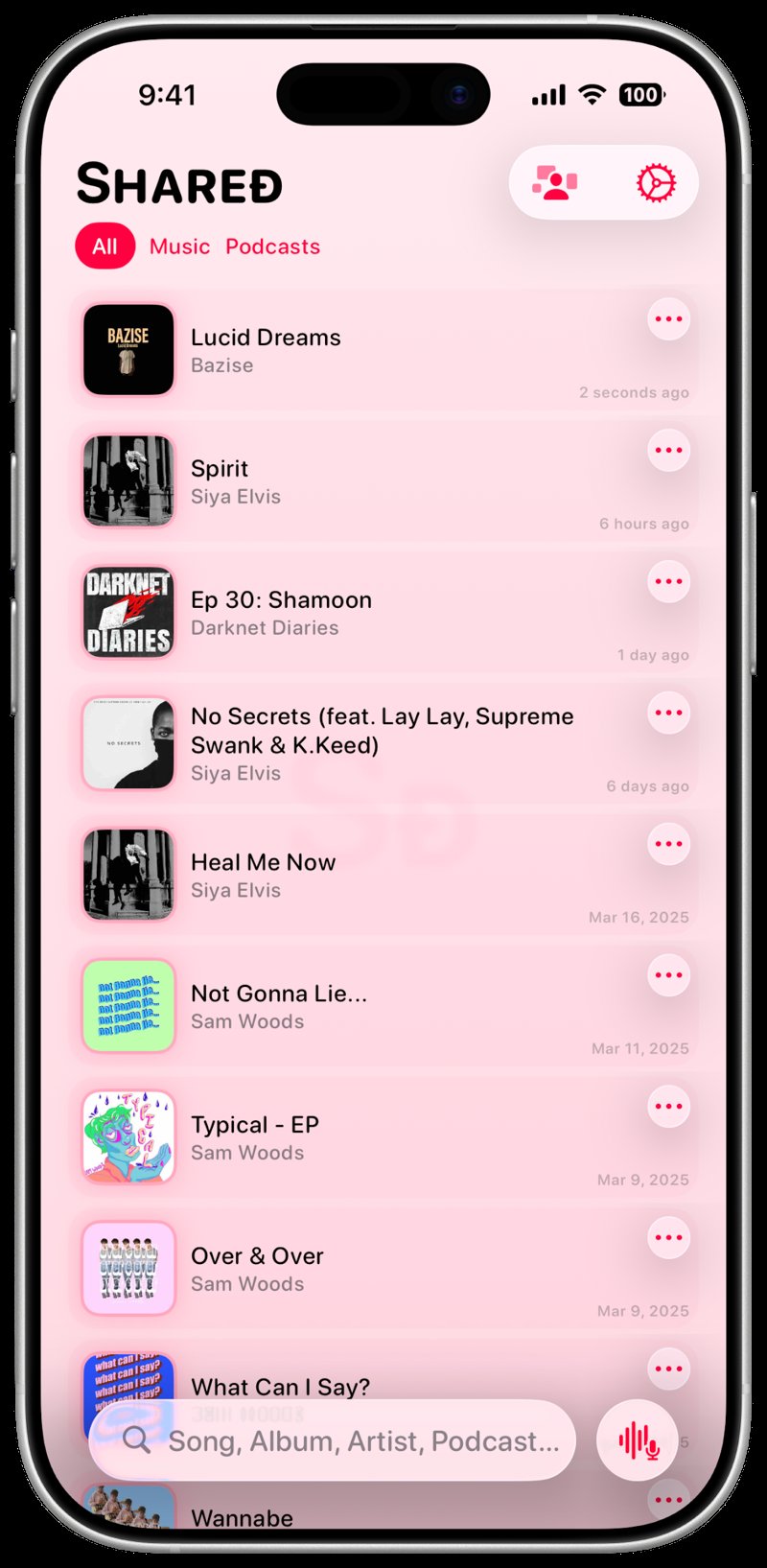 Shared iPhone 17 White Pink History Light press image.