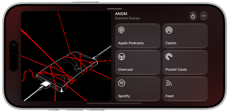 Shared on iPhone 17 showing Media View for ANOM, light appearance.