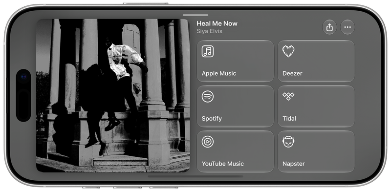 Shared on iPhone 17 showing Media View for Heal Me Now, light appearance.