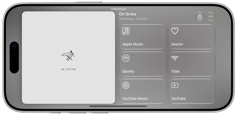 Shared on iPhone 17 showing Media View for On Strike, light appearance.