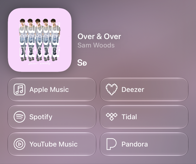 Shared’s Share as Image picture of Over & Over, made in Messages on iPhone 17, light appearance.