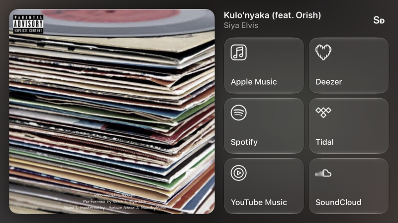 Shared’s Share as Image picture of Kulo'nyaka (feat. Orish), made in the app on iPhone 17, light appearance.