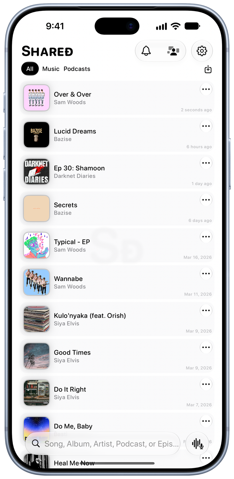 Shared on iPhone 18 Pro Max showing History in the Grey tint, light appearance.