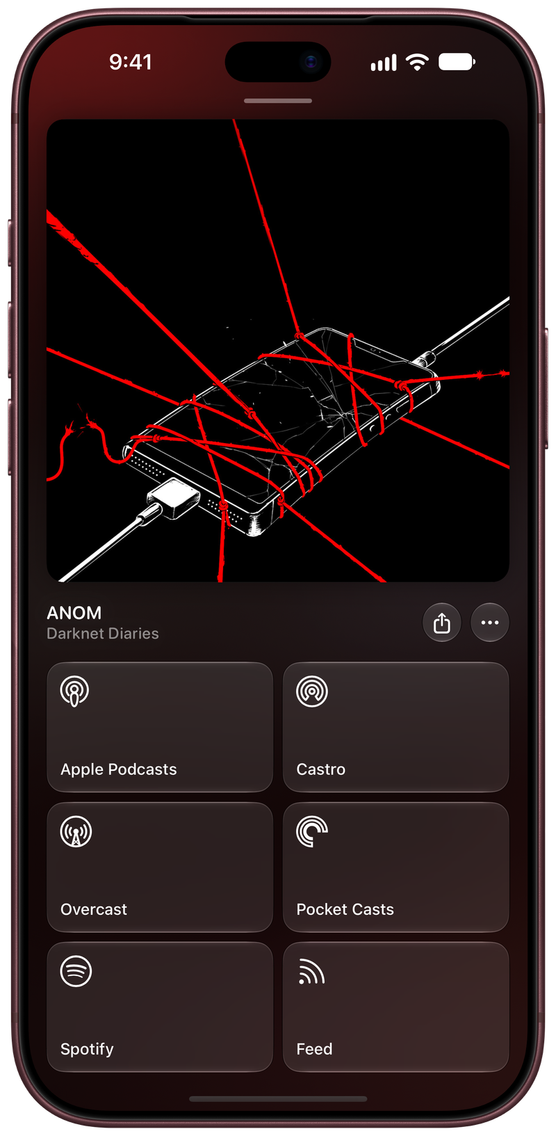 Shared on iPhone 18 Pro Max showing Media View for ANOM, light appearance.