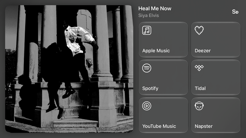Shared’s Share as Image picture of Heal Me Now, made in the app on iPhone 18 Pro Max, dark appearance.