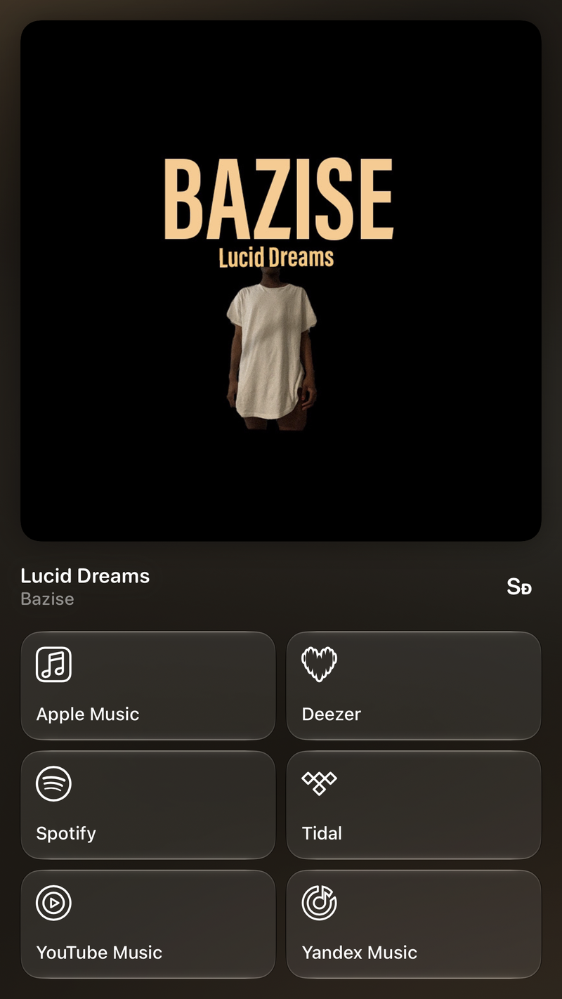 Shared’s Share as Image picture of Lucid Dreams, made in the app on iPhone 18 Pro Max, dark appearance.