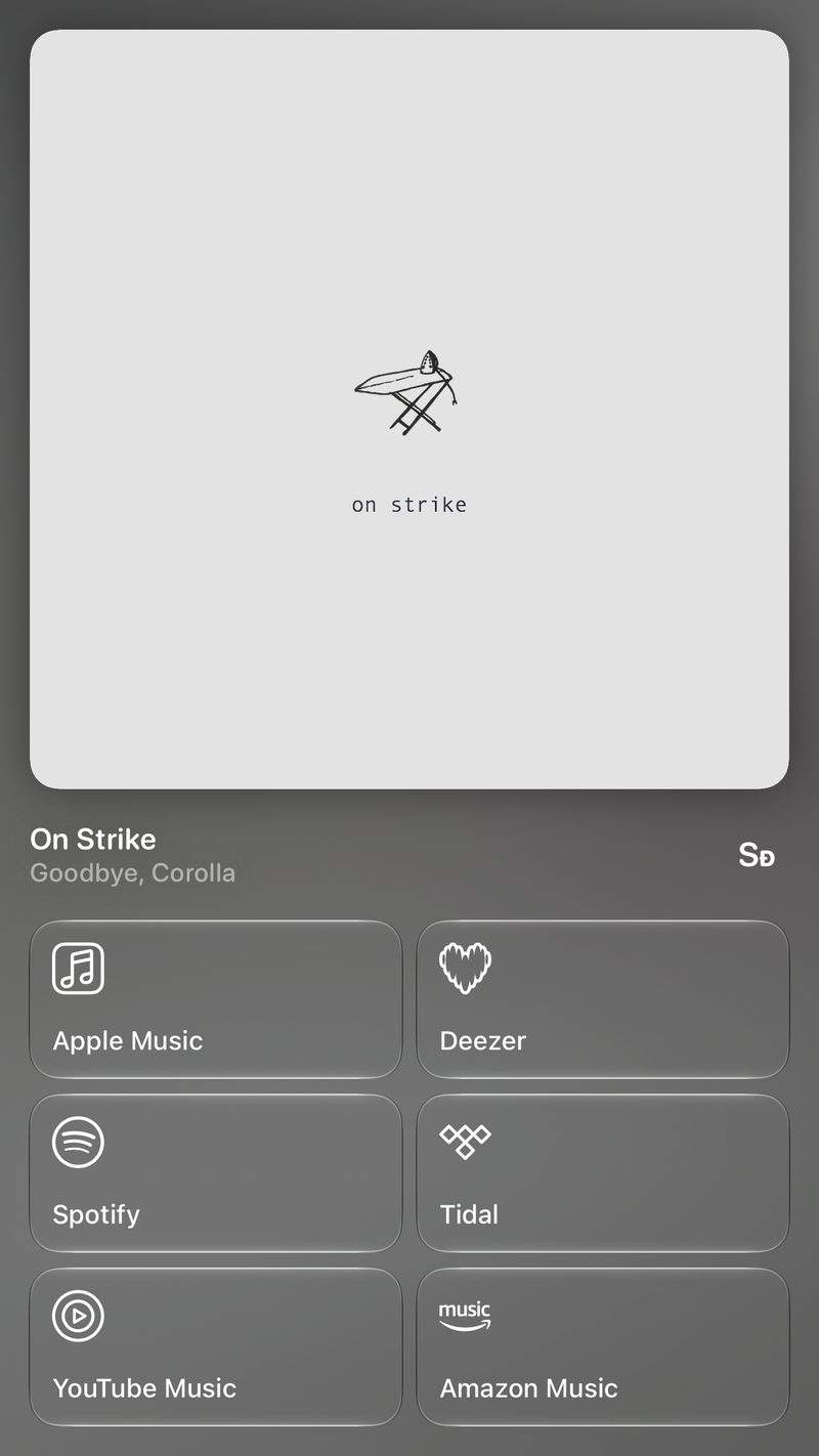 Shared’s Share as Image picture of On Strike, made in the app on iPhone 18 Pro Max, dark appearance.