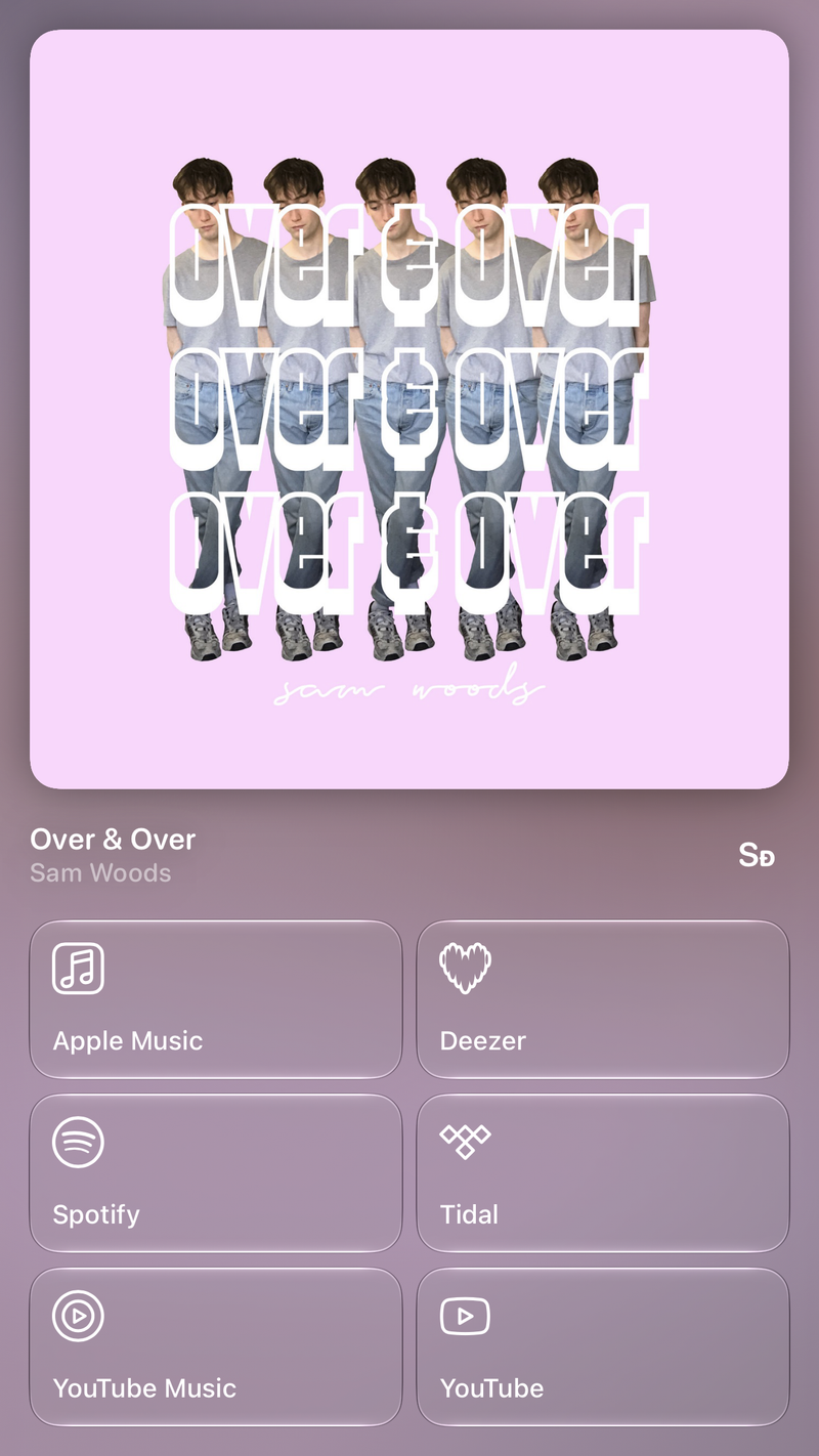 Shared’s Share as Image picture of Over & Over, made in the app on iPhone 18 Pro Max, light appearance.
