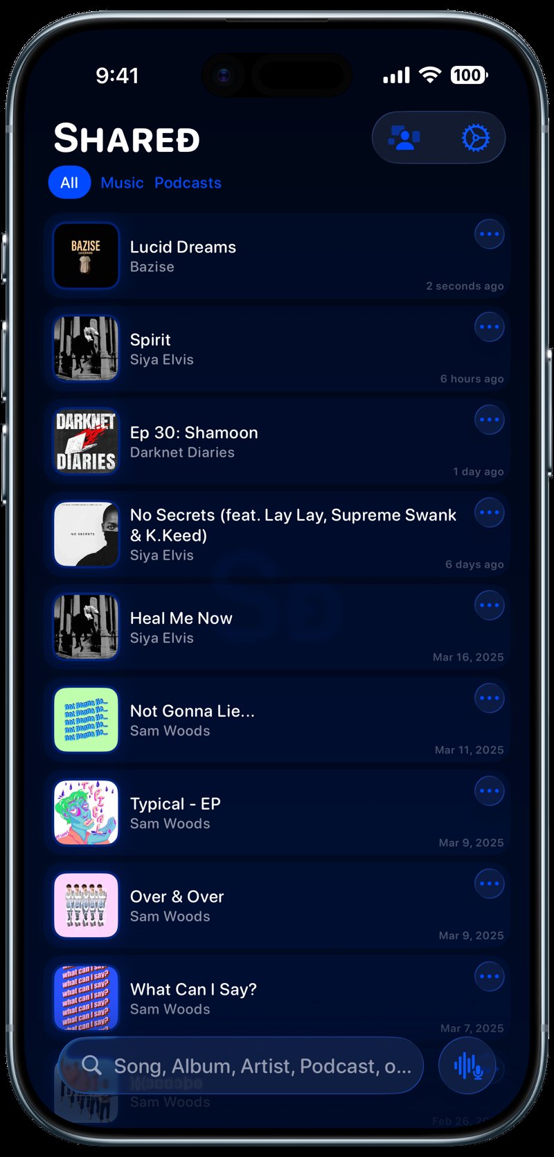Shared iPhone Air Sky Blue History blue dark press image.