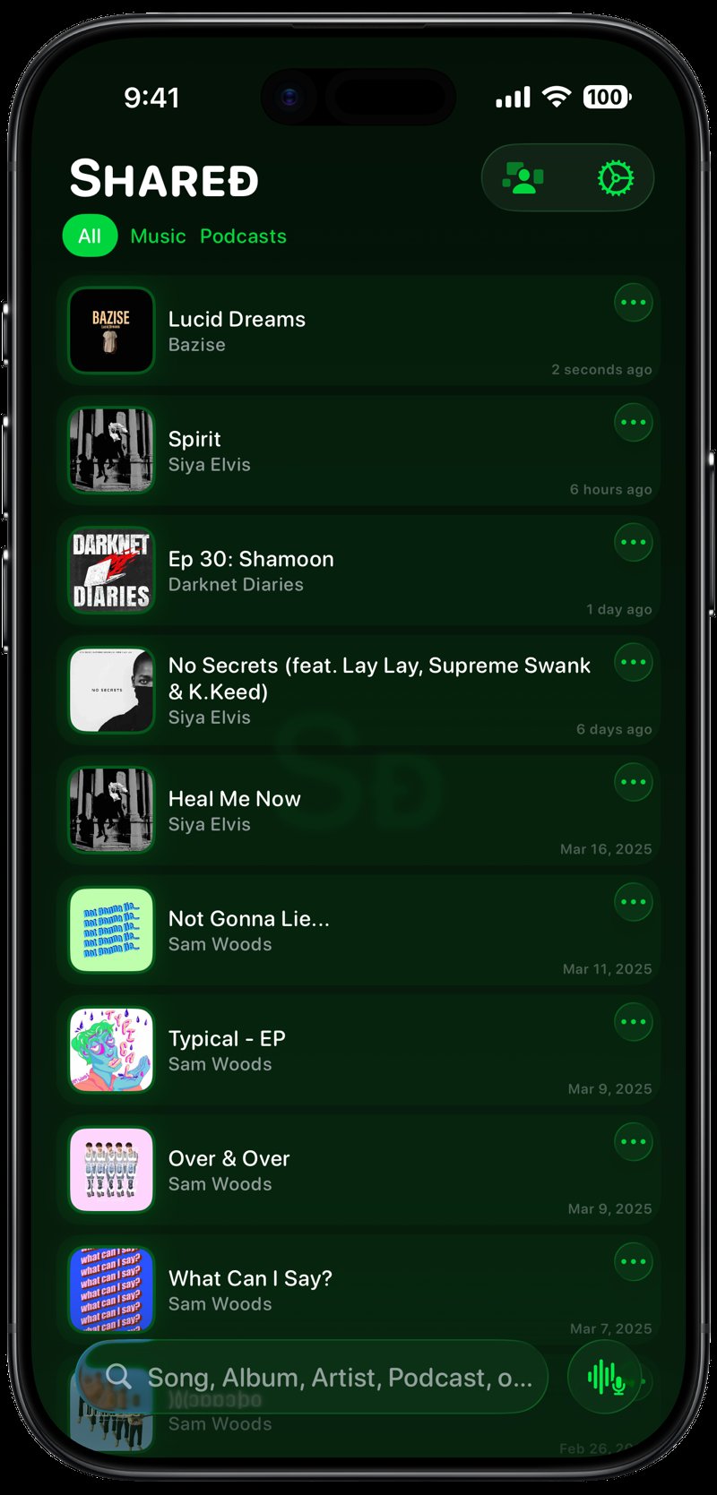 Shared iPhone Air Space Black History green dark press image.