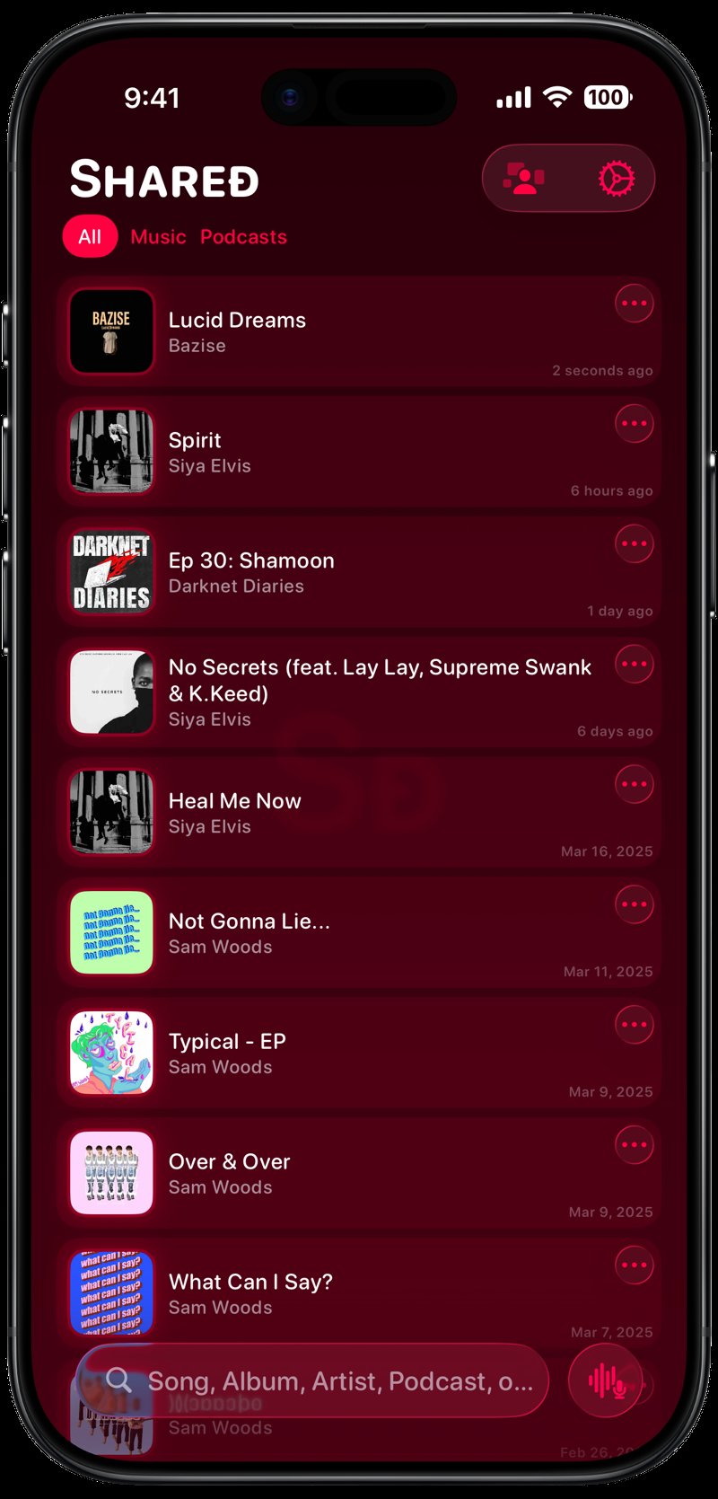 Shared iPhone Air Space Black History pink dark press image.