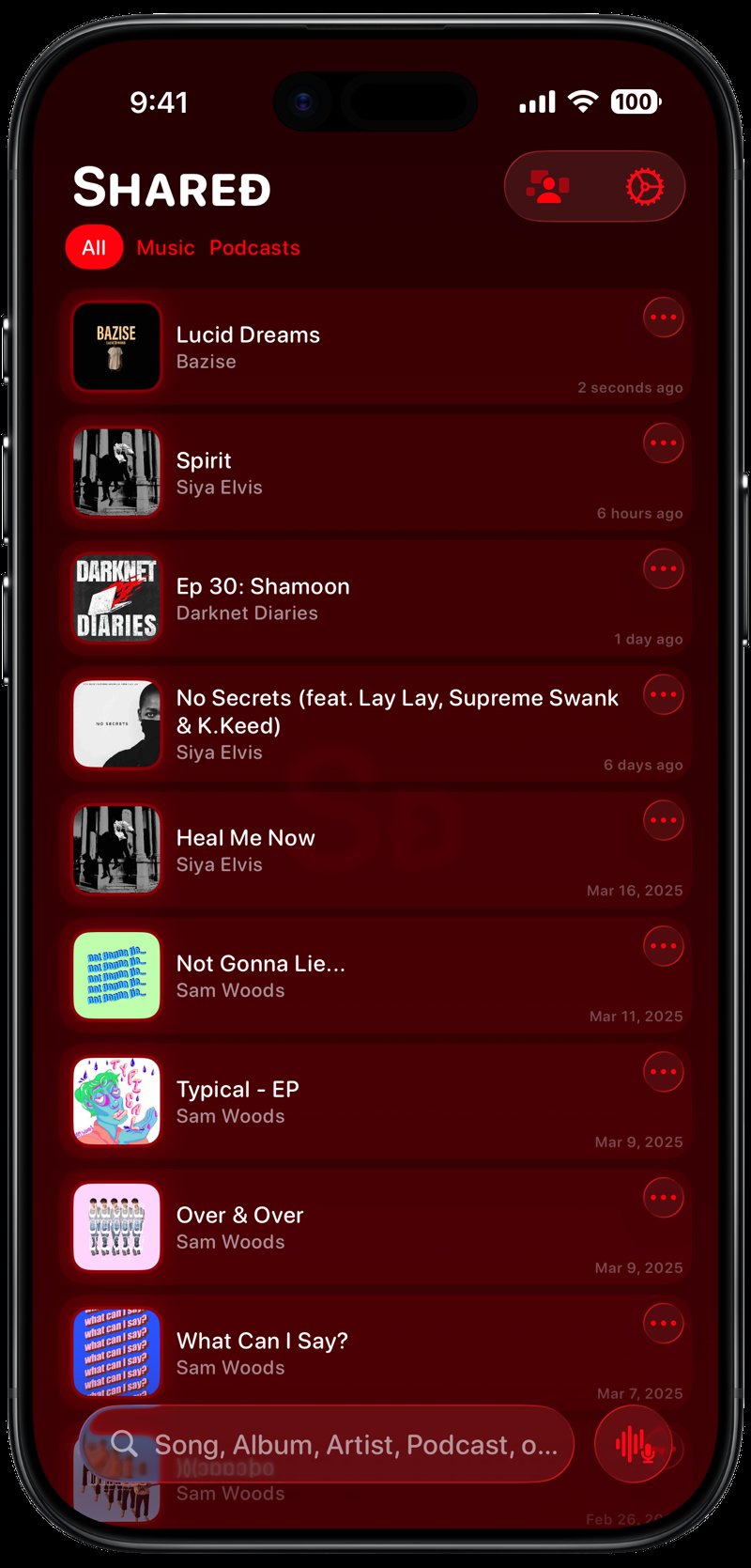 Shared iPhone Air Space Black History red dark press image.