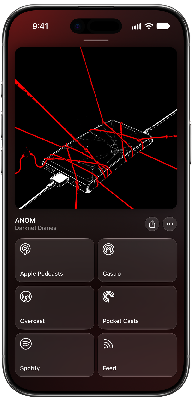 Shared on iPhone Air showing Media View for ANOM, light appearance.
