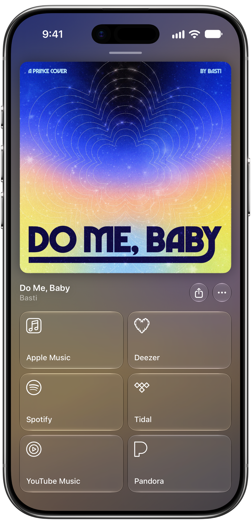 Shared on iPhone Air showing Media View for Do Me, Baby, light appearance.
