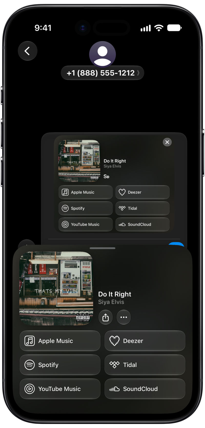 Shared on iPhone Air showing Share as Image in Messages for Do It Right, dark appearance.