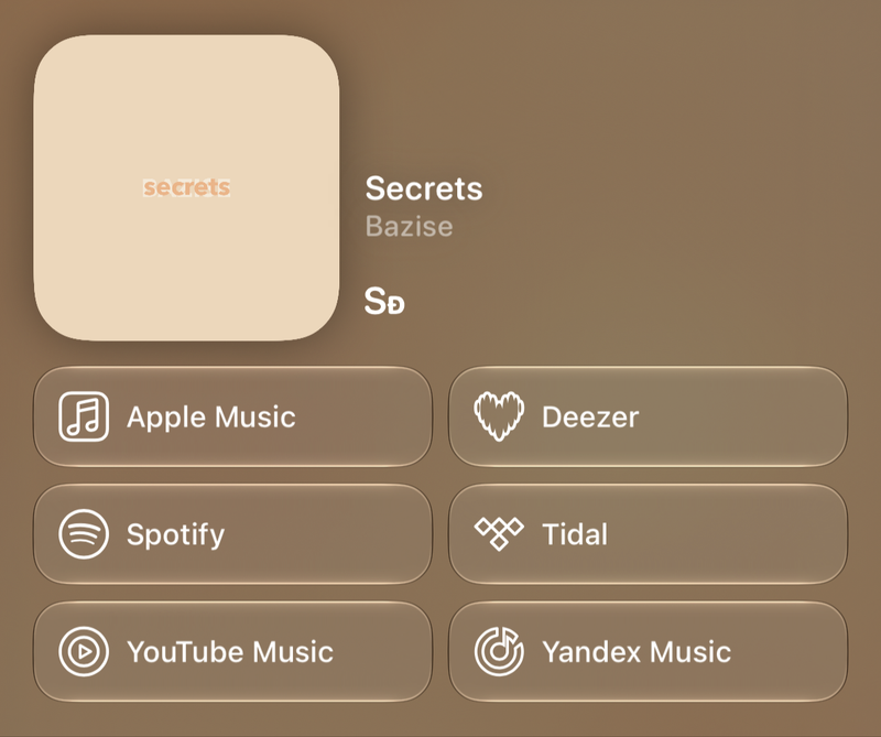 Shared’s Share as Image picture of Secrets, made in Messages on iPhone Air, light appearance.