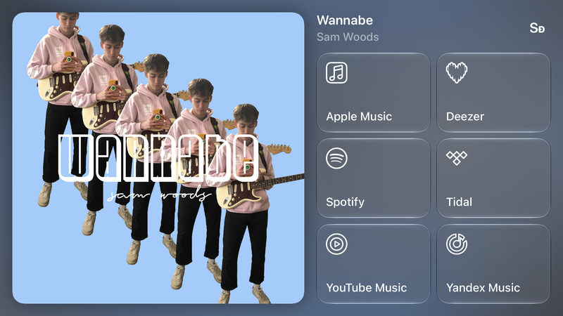 Shared’s Share as Image picture of Wannabe, made in the app on iPhone Air, dark appearance.