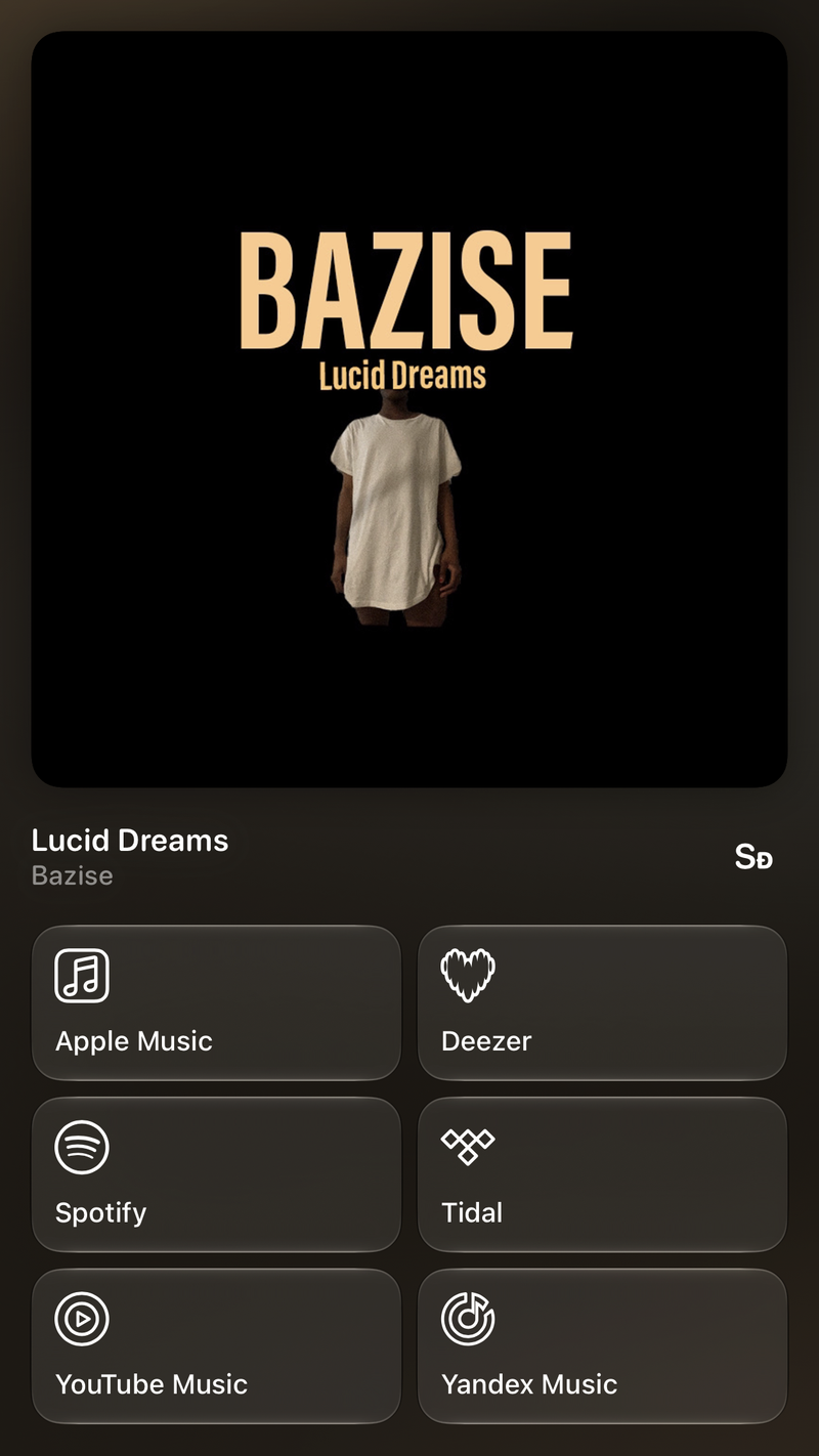 Shared’s Share as Image picture of Lucid Dreams, made in the app on iPhone Air, dark appearance.