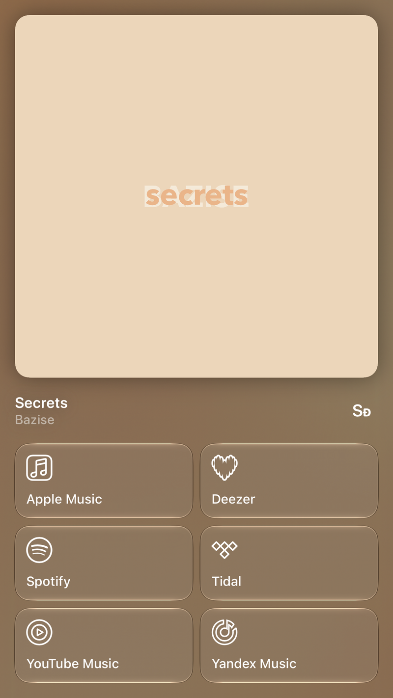 Shared’s Share as Image picture of Secrets, made in the app on iPhone Air, light appearance.
