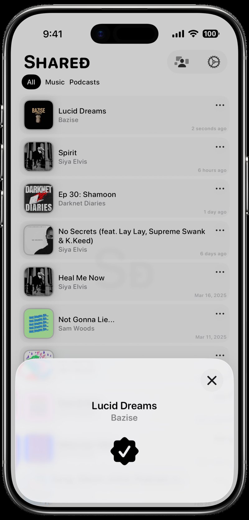 Shared iPhone Air Cloud White Song ID Match Grey Light press image.